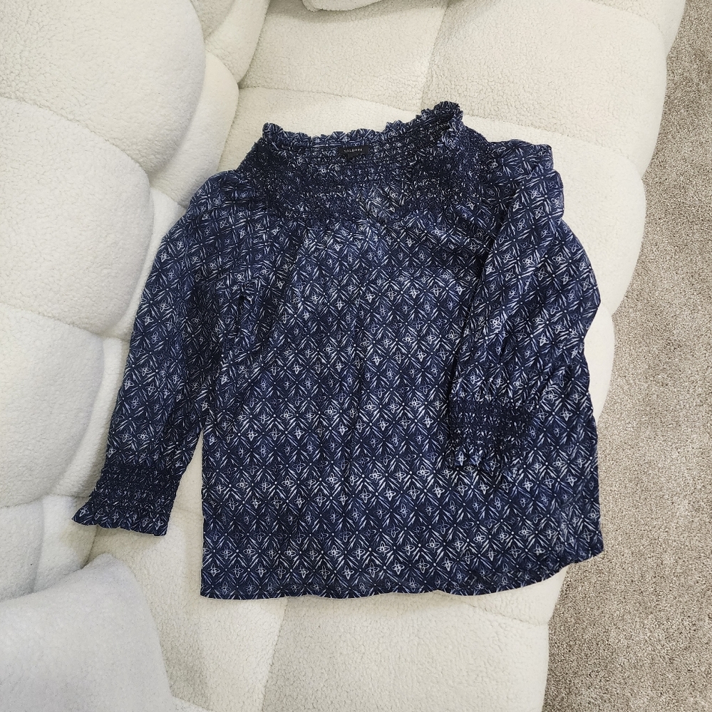 Talbots Smocked Top